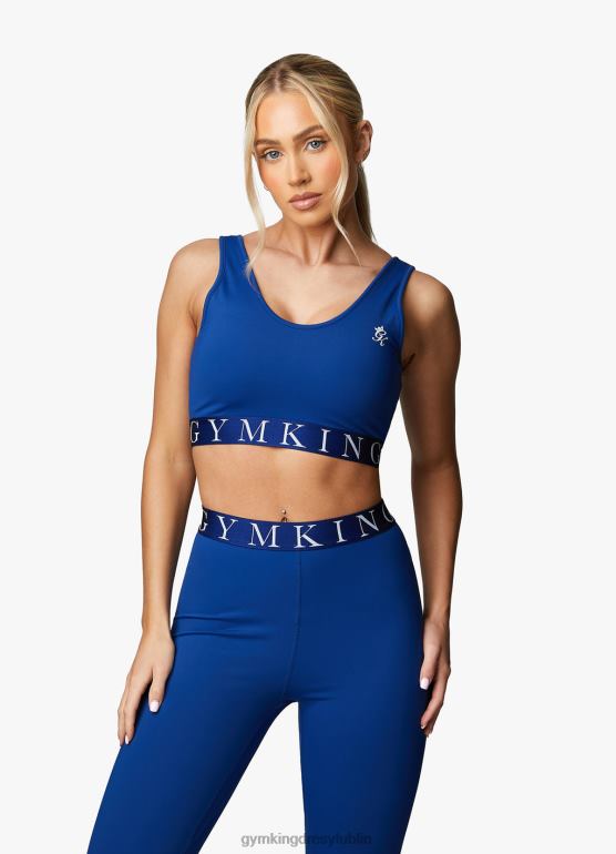 Gym King kobiety efektowny biustonosz sportowy TBB0Z529 odzież błękit galaktyki/niebieska stal