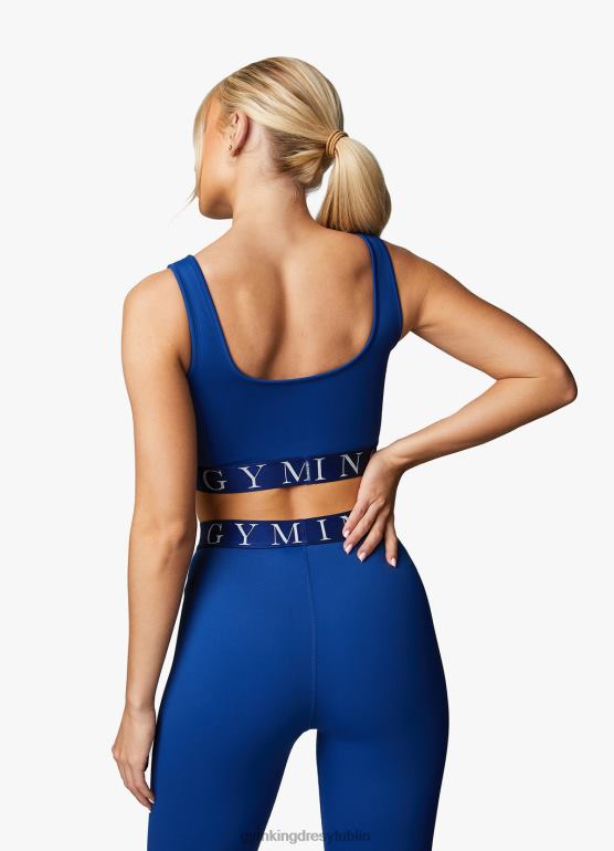 Gym King kobiety efektowny biustonosz sportowy TBB0Z529 odzież błękit galaktyki/niebieska stal