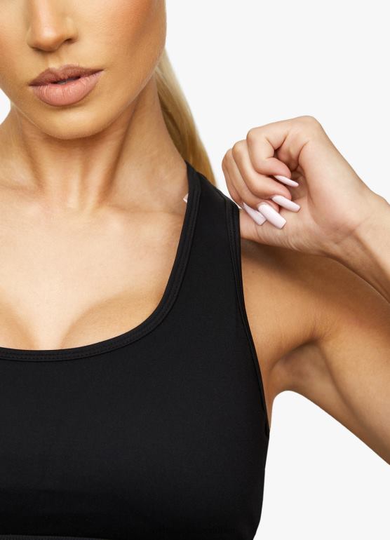 Gym King kobiety elitarny biustonosz sportowy TBB0Z557 odzież czarny