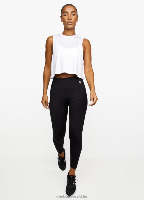 Gym King kobiety krótka kamizelka TBB0Z541 odzież Jasny biały