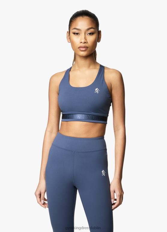 Gym King kobiety rozkloszowany biustonosz sportowy TBB0Z536 odzież marynarka wojenna