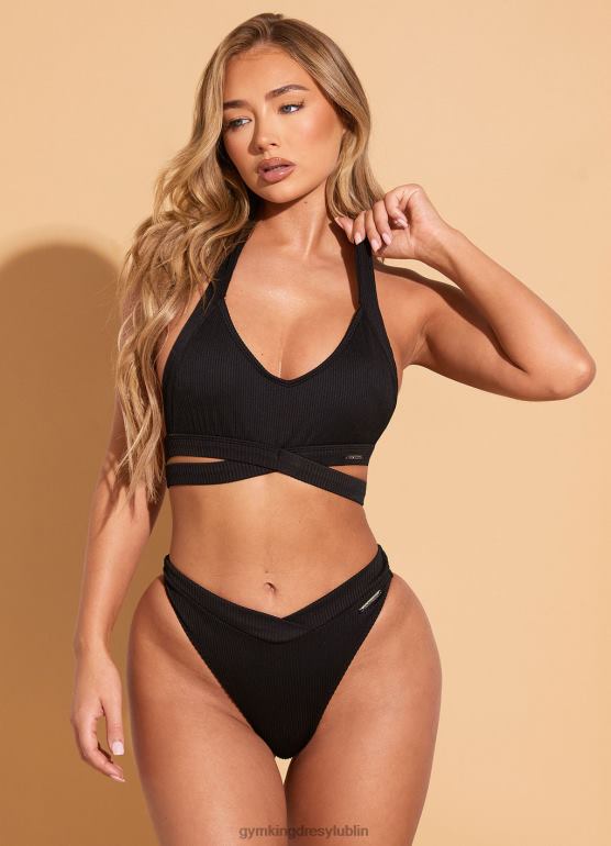 Gym King kobiety Góra od bikini z Miami TBB0Z401 odzież czarny