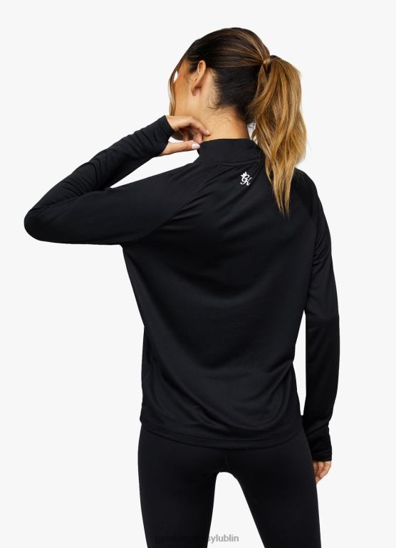 Gym King kobiety 1/4 lejka TBB0Z448 odzież czarny