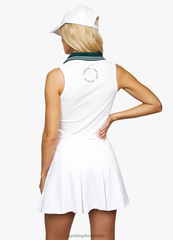 Gym King kobiety Czołowy luksusowy zbiornik TBB0Z466 odzież biały