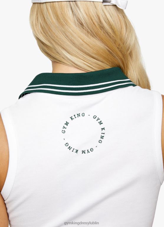Gym King kobiety Czołowy luksusowy zbiornik TBB0Z466 odzież biały