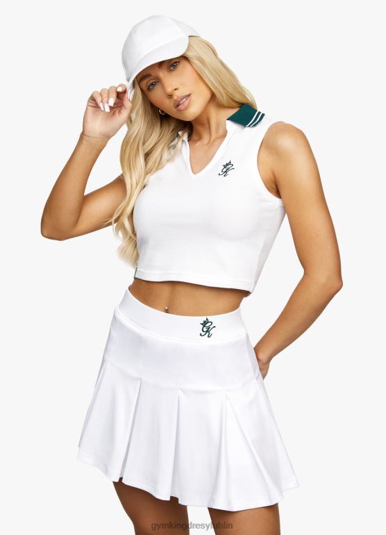 Gym King kobiety Czołowy luksusowy zbiornik TBB0Z466 odzież biały