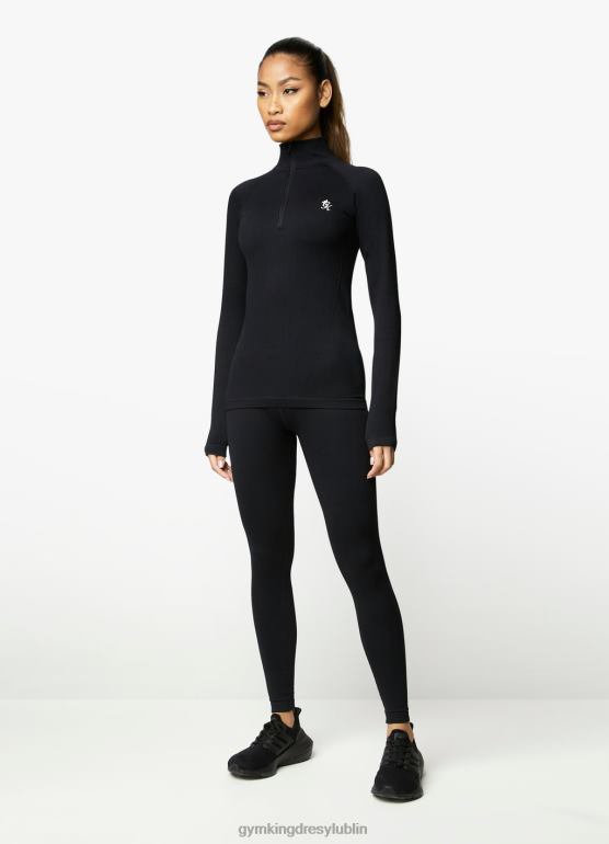 Gym King kobiety Intencja lejka wielożebrowego 1/4 TBB0Z437 odzież czarny