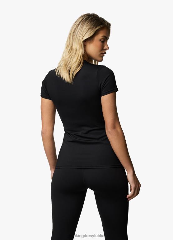 Gym King kobiety Koszulka 365 SS TBB0Z422 odzież czarny
