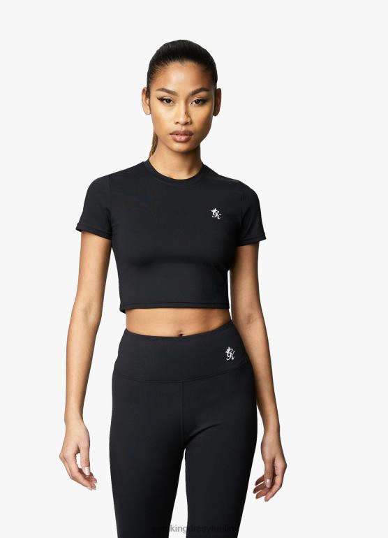 Gym King kobiety Koszulka 365 z krótkim rękawem TBB0Z429 odzież czarny