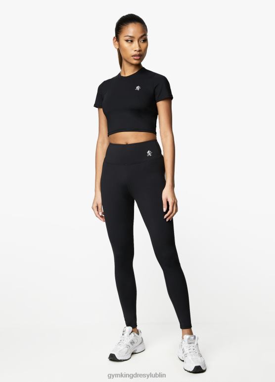 Gym King kobiety Koszulka 365 z krótkim rękawem TBB0Z429 odzież czarny