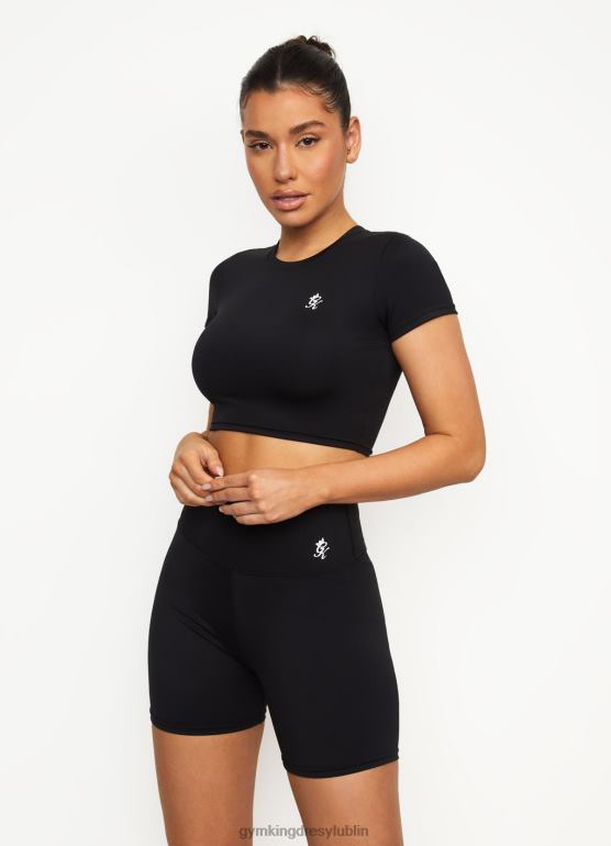 Gym King kobiety Koszulka 365 z krótkim rękawem TBB0Z429 odzież czarny