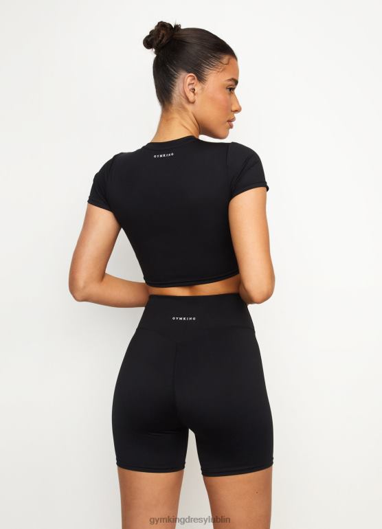 Gym King kobiety Koszulka 365 z krótkim rękawem TBB0Z429 odzież czarny