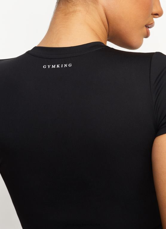 Gym King kobiety Koszulka 365 z krótkim rękawem TBB0Z429 odzież czarny