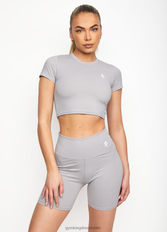 Gym King kobiety Koszulka 365 z krótkim rękawem TBB0Z449 odzież cień szary