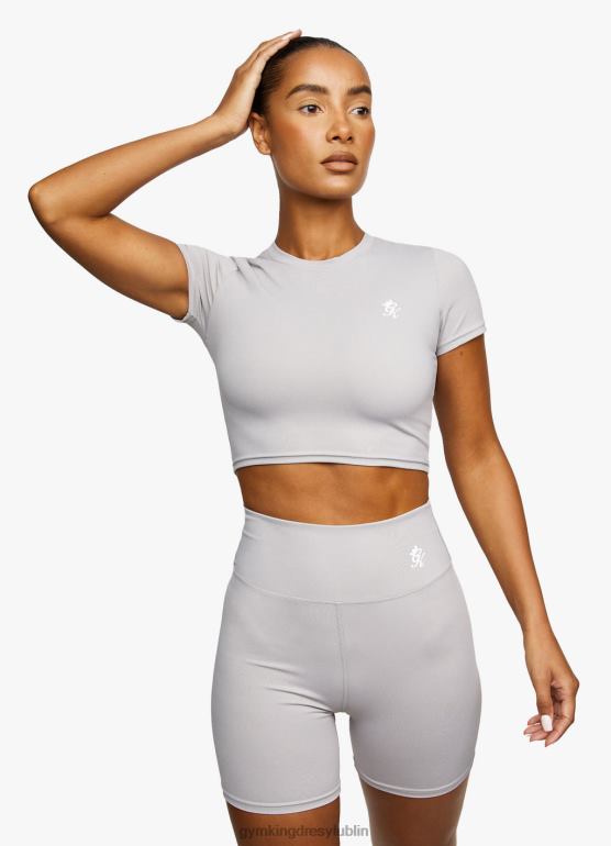 Gym King kobiety Koszulka 365 z krótkim rękawem TBB0Z449 odzież cień szary