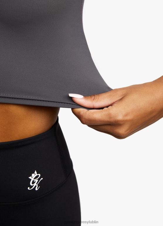 Gym King kobiety Zbiornik 365 1/4 z zamkiem błyskawicznym TBB0Z453 odzież grafit