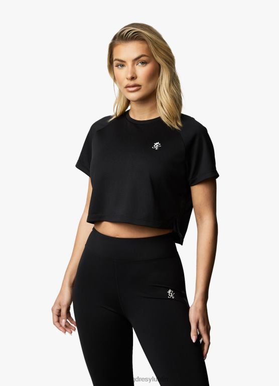 Gym King kobiety koszulka Flare SS TBB0Z428 odzież czarny