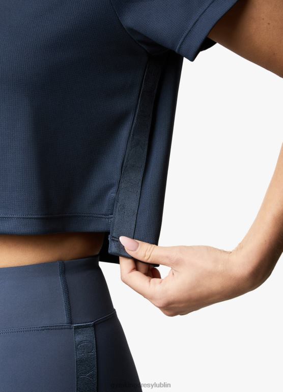 Gym King kobiety koszulka Flare SS TBB0Z438 odzież marynarka wojenna