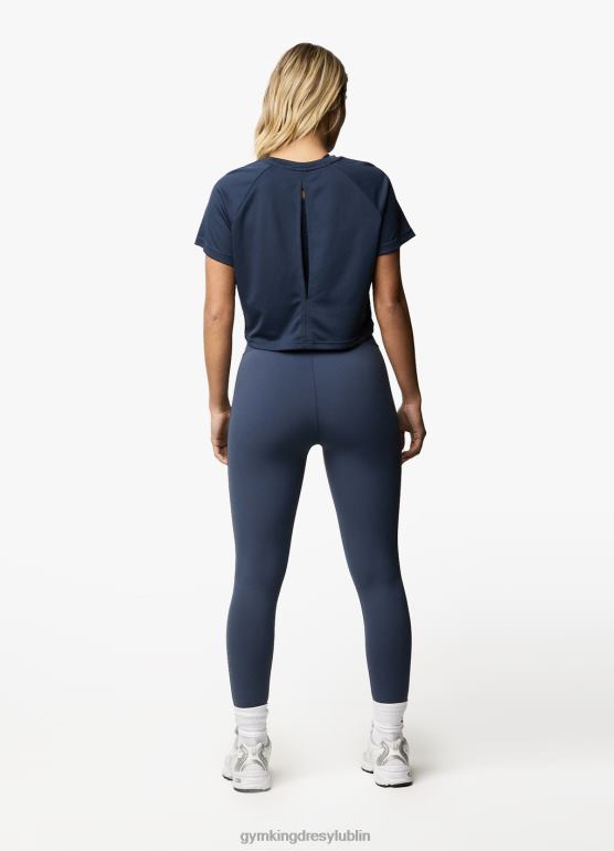 Gym King kobiety koszulka Flare SS TBB0Z438 odzież marynarka wojenna