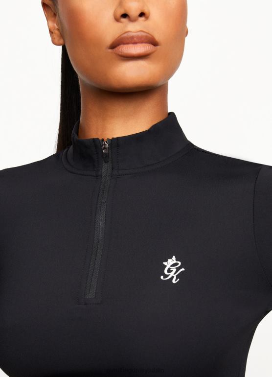 Gym King kobiety lejek z zamkiem błyskawicznym 1/4 TBB0Z455 odzież czarny