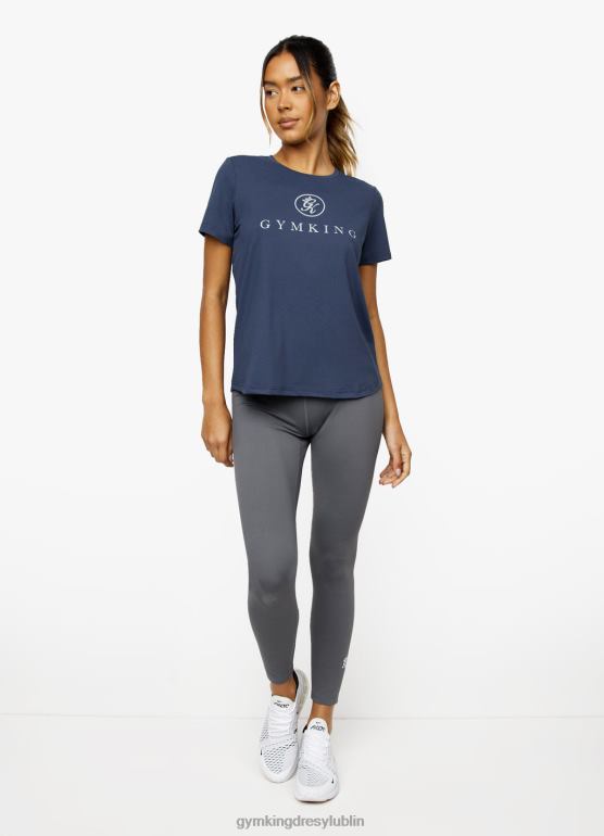 Gym King kobiety profesjonalna koszulka TBB0Z431 odzież niebieski indygo