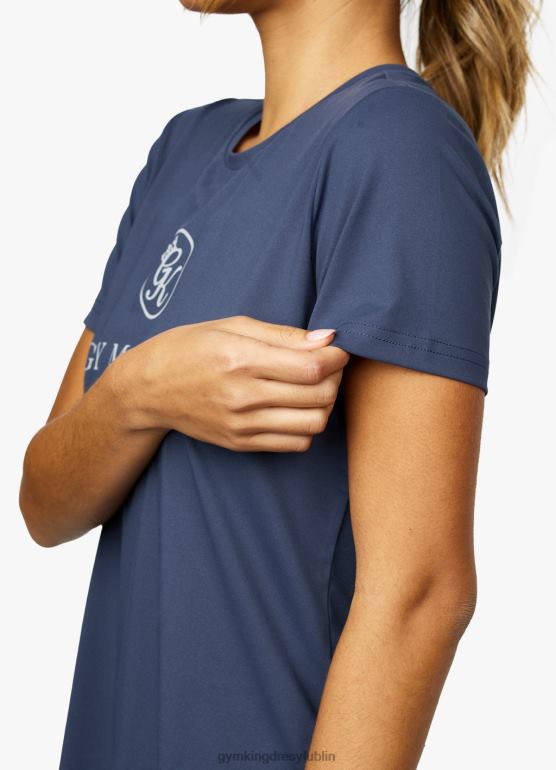 Gym King kobiety profesjonalna koszulka TBB0Z431 odzież niebieski indygo