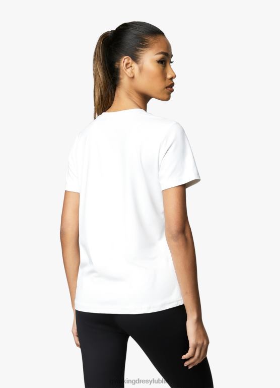 Gym King kobiety profesjonalna koszulka z logo TBB0Z426 odzież biały