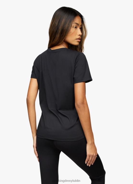 Gym King kobiety profesjonalna koszulka z logo TBB0Z468 odzież czarny/różowe złoto