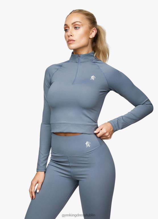 Gym King kobiety sport 365 ls zamek 1/4 TBB0Z452 odzież dżinsowa