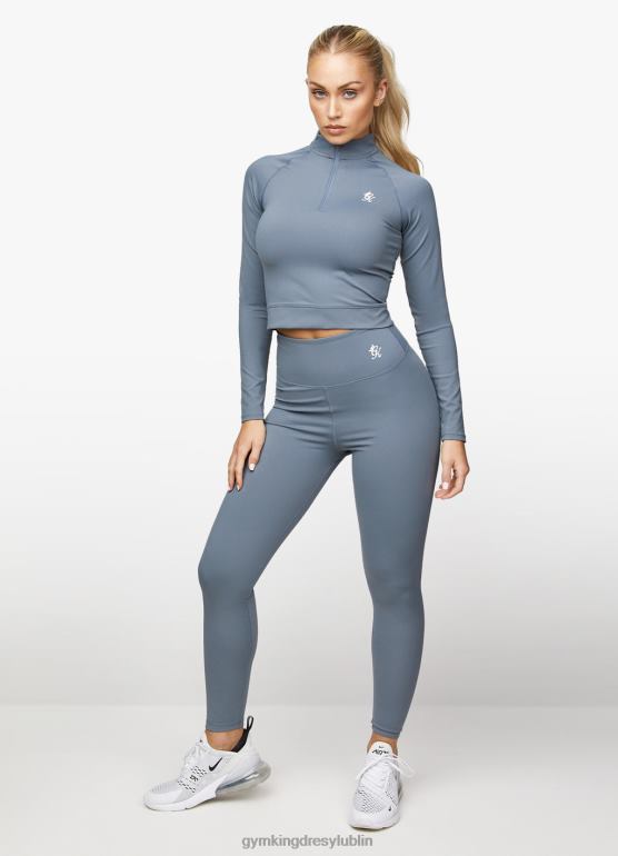 Gym King kobiety sport 365 ls zamek 1/4 TBB0Z452 odzież dżinsowa