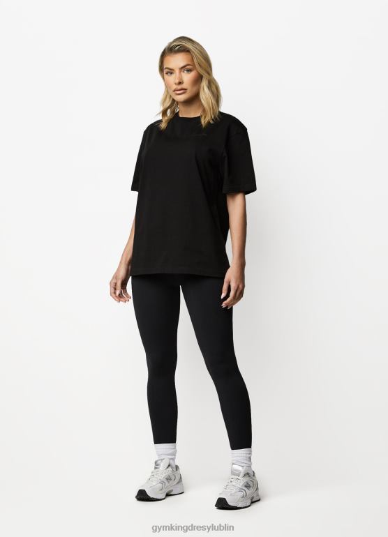 Gym King kobiety ustalona koszulka chłopaka TBB0Z417 odzież czarny