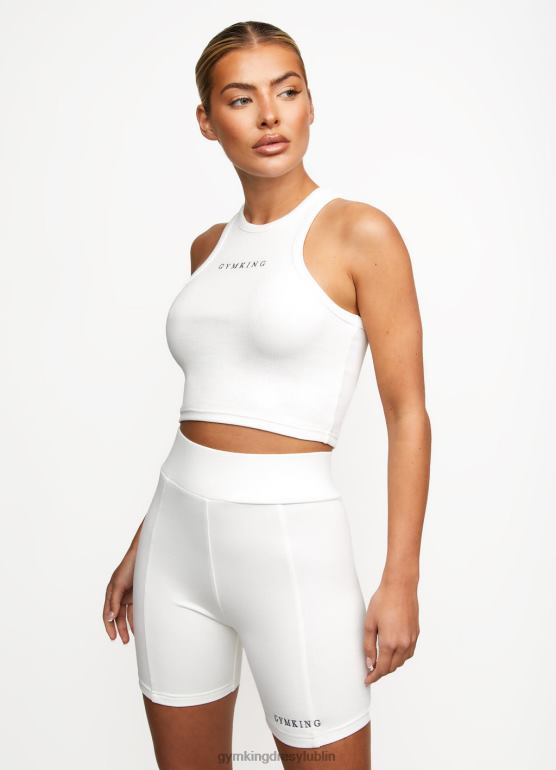 Gym King kobiety wypuść zbiornik typu rib racer TBB0Z463 odzież białawy