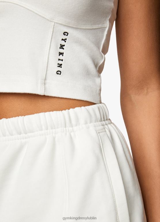 Gym King kobiety Krótka koszulka z gorsetem Malibu TBB0Z342 odzież krem