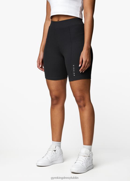 Gym King kobiety Krótki cykl cienia z wypukłym szwem TBB0Z376 odzież ciemna cyna