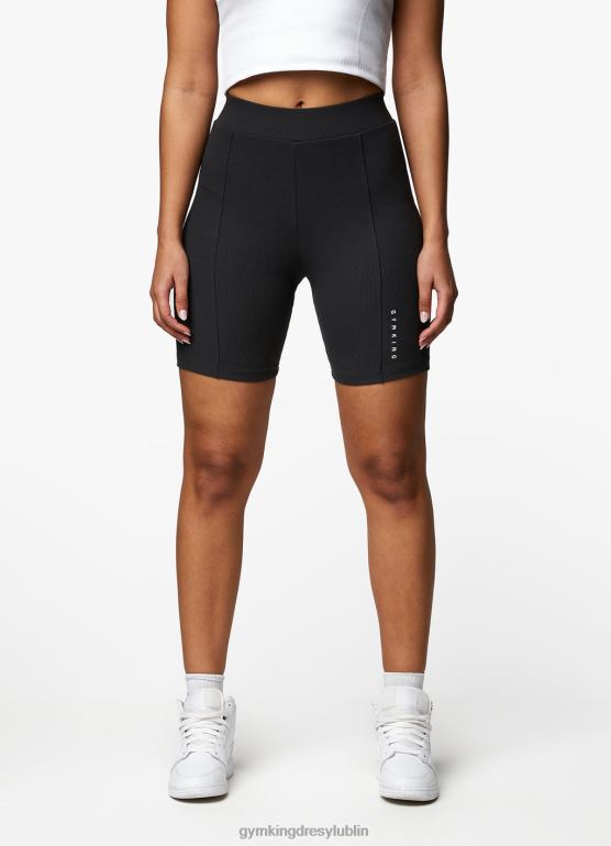 Gym King kobiety Krótki cykl cienia z wypukłym szwem TBB0Z376 odzież ciemna cyna