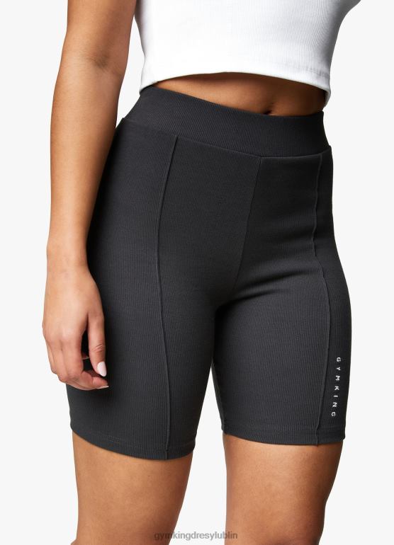 Gym King kobiety Krótki cykl cienia z wypukłym szwem TBB0Z376 odzież ciemna cyna