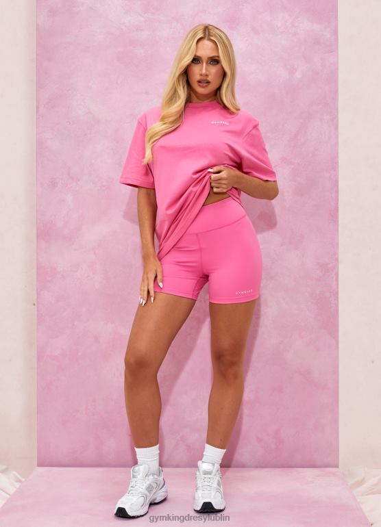 Gym King kobiety Oversize'owa koszulka BF Malibu TBB0Z348 odzież rajski róż