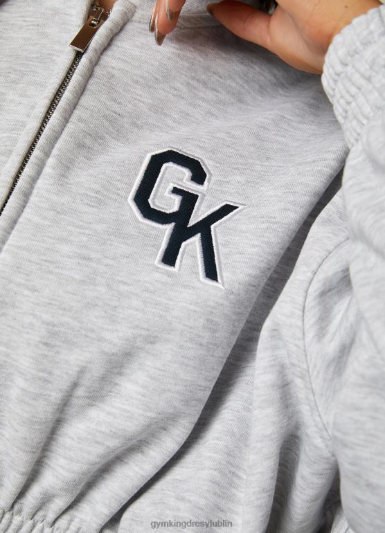 Gym King kobiety Top od dresu uniwersyteckiego TBB0Z379 odzież margiel śnieżny