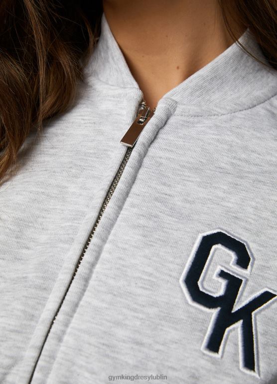 Gym King kobiety Top od dresu uniwersyteckiego TBB0Z379 odzież margiel śnieżny