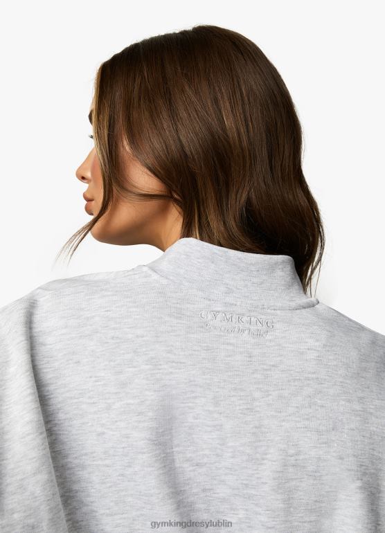 Gym King kobiety Top od dresu uniwersyteckiego TBB0Z379 odzież margiel śnieżny