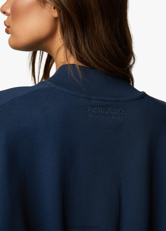 Gym King kobiety Top od dresu uniwersyteckiego TBB0Z381 odzież niebieski oxford