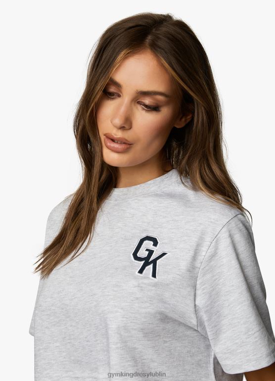 Gym King kobiety Urocza koszulka uniwersytecka TBB0Z377 odzież margiel śnieżny
