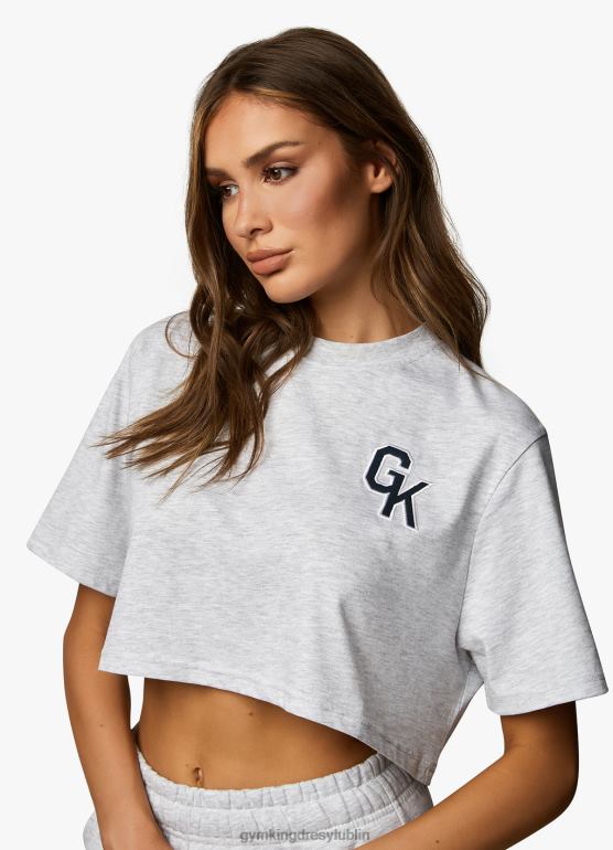 Gym King kobiety Urocza koszulka uniwersytecka TBB0Z377 odzież margiel śnieżny