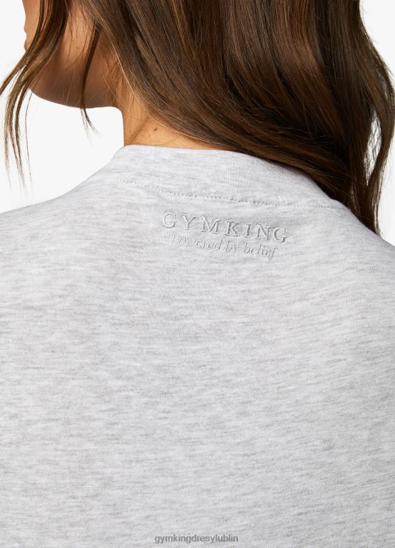 Gym King kobiety Urocza koszulka uniwersytecka TBB0Z377 odzież margiel śnieżny