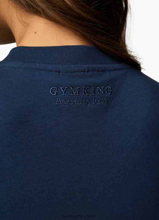 Gym King kobiety Urocza koszulka uniwersytecka TBB0Z385 odzież niebieski oxford