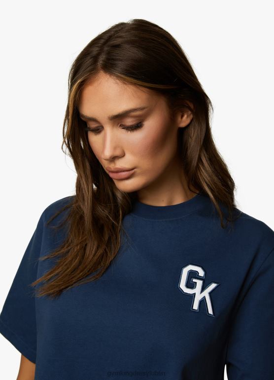 Gym King kobiety Urocza koszulka uniwersytecka TBB0Z385 odzież niebieski oxford