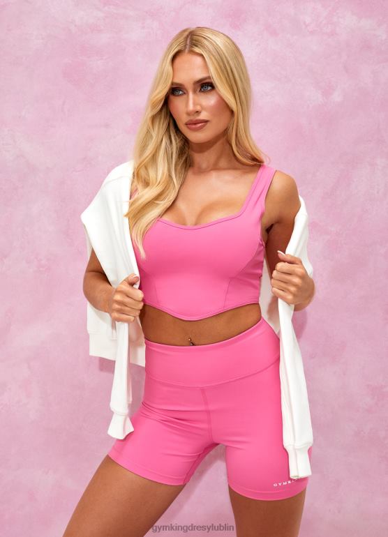 Gym King kobiety Wyprofilowany zbiornik malibu TBB0Z345 odzież rajski róż