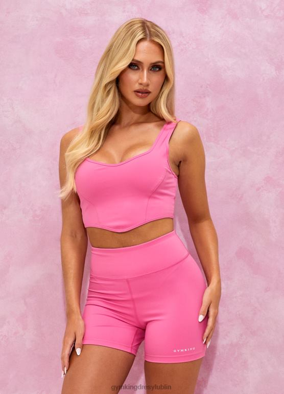 Gym King kobiety Wyprofilowany zbiornik malibu TBB0Z345 odzież rajski róż