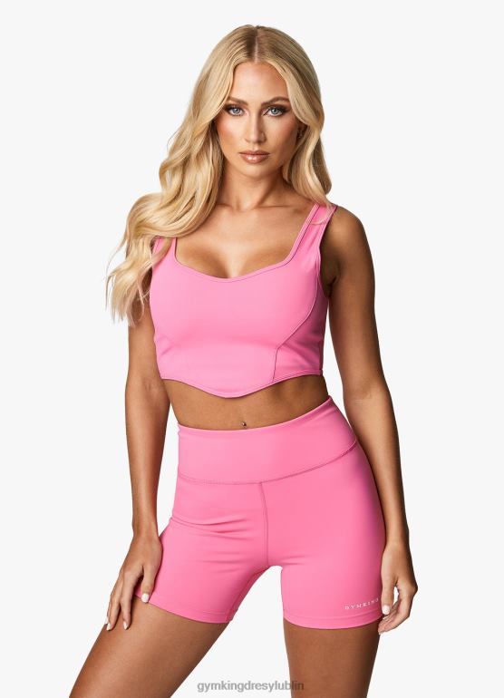 Gym King kobiety Wyprofilowany zbiornik malibu TBB0Z345 odzież rajski róż