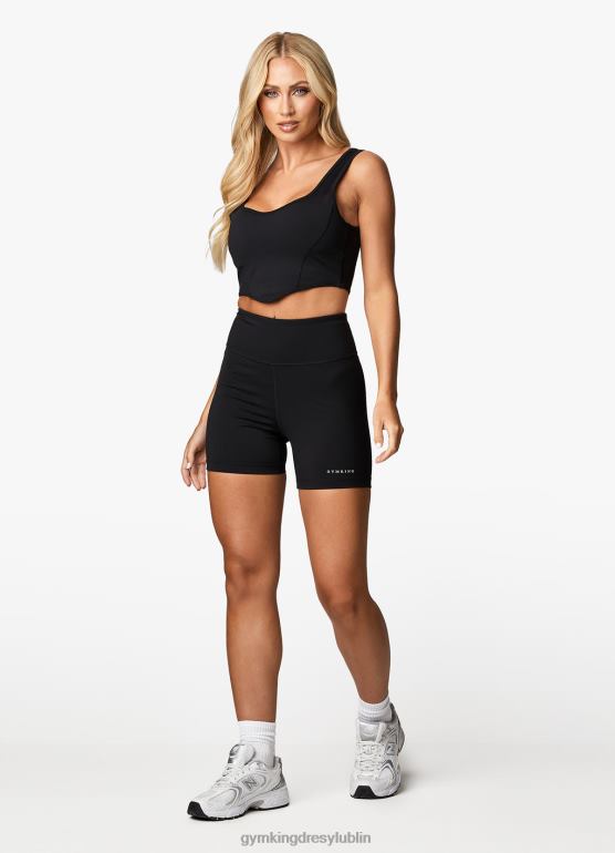 Gym King kobiety Wyprofilowany zbiornik malibu TBB0Z350 odzież czarny